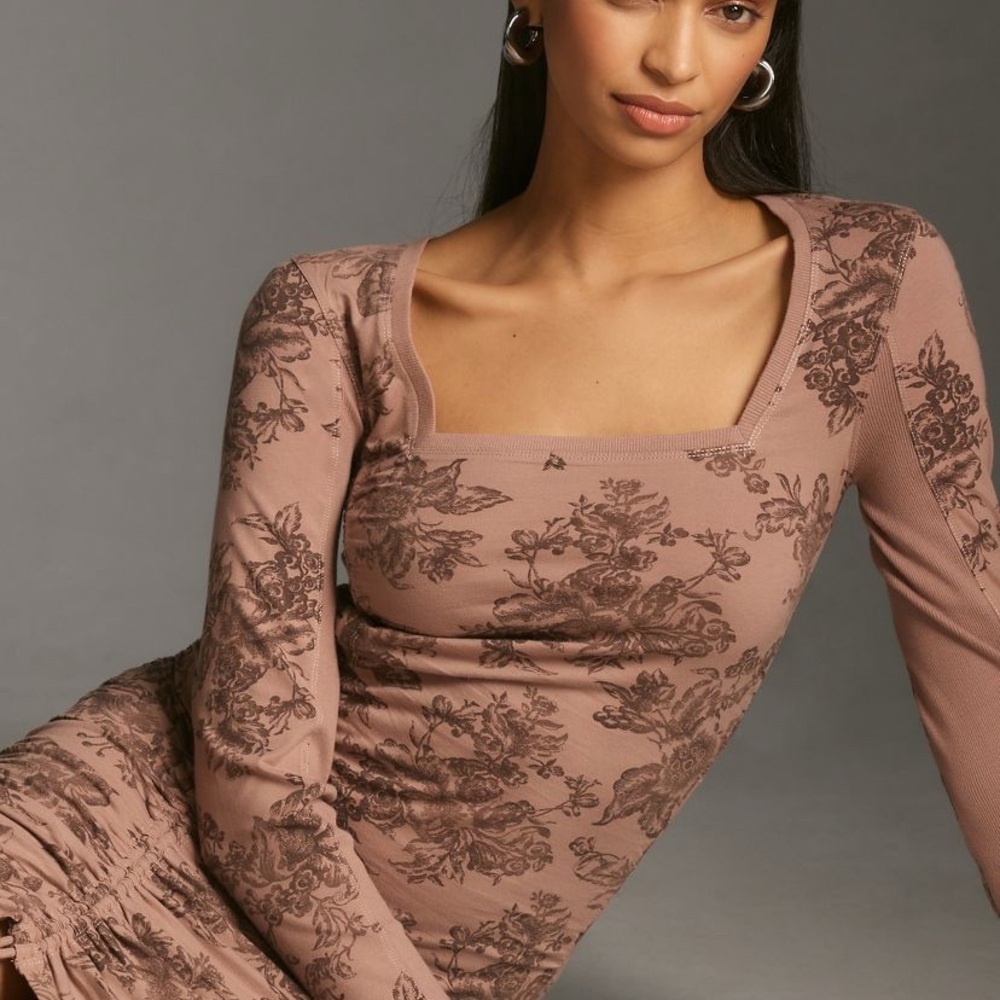 Daily Practice by Anthropologie Long-Sleeve
Ruched Mini Dress - Picture 2 of 5